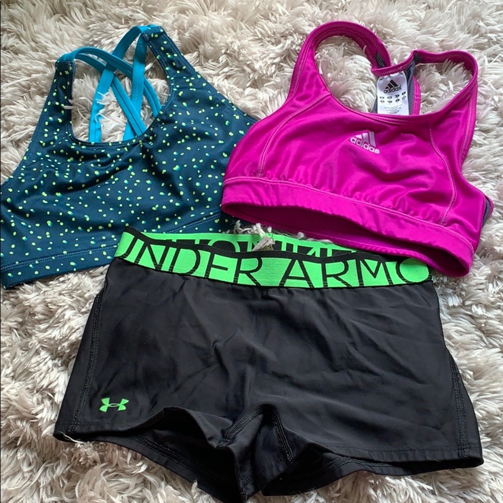Sports bras & spandex!!!